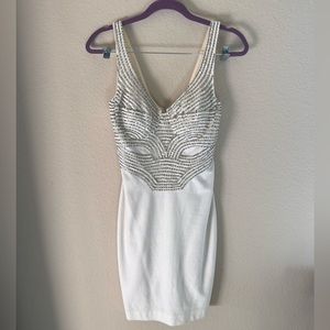 Bebe beaded sparkle dress